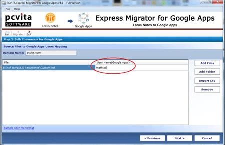 How to Transfer Lotus Notes to Google Apps - NSF files and Google Apps user name enquiry