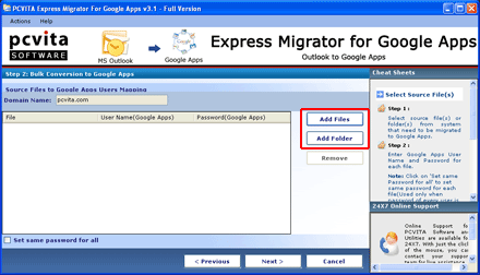 How to Convert Outlook to Google Apps Step3