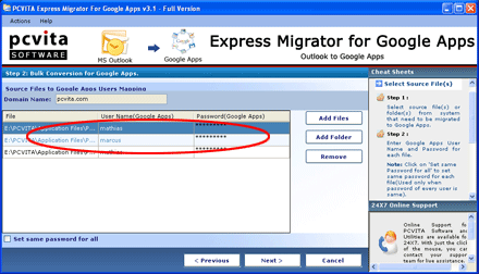 How to Convert Outlook to Google Apps Step5